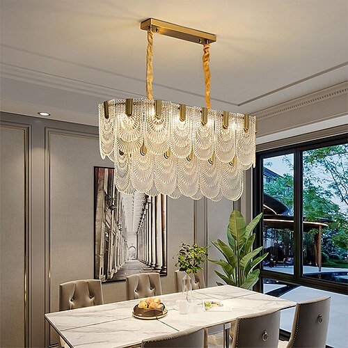 

LED Pendant Light 80 cm Lantern Design Pendant Light Metal Electroplated Modern 220-240V