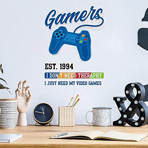 

gamer wall decals vinyl wall stickers video game room decor removable diy cartoon wallpaper for boy room teen room kids room playroom bedroom wall decoration