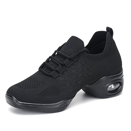 

Per donna Scarpe da ginnastica da ballo Addestramento Da allenamento Professionale Professionale Sneaker Tacco cubano Punta tonda Con lacci intrecciali Per ragazzi Per adulto Bianco Nero