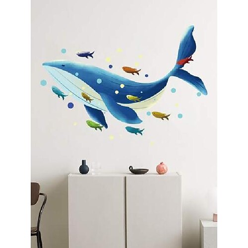 

whale print kids wall sticker