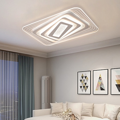 

LED Ceiling Light 40/50/90 cm Circle Design Geometric Shapes Flush Mount Lights Metal Artistic Style Modern Style Stylish Painted Finishes LED Modern 220-240V