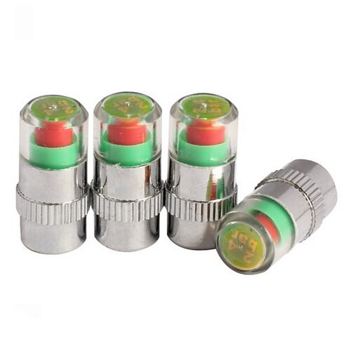 

4pcs Car Mounted Tire Pressure Cover Loaded Tire Pressure Monitor Car Tire Pressure Warning Cap