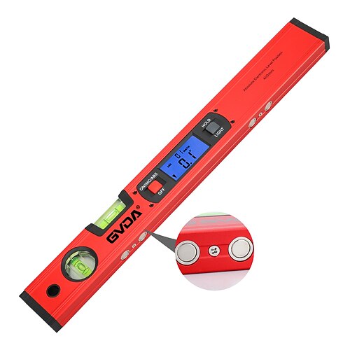 400mm Digital Spirit Level Inclinometer Electronic Angle Ruler Non-magnetic 