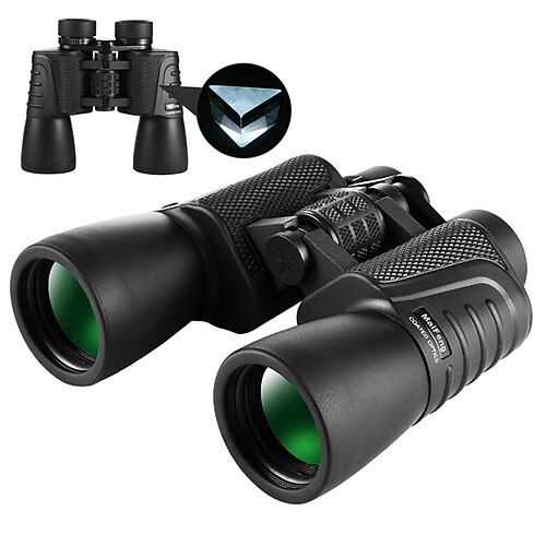 

20 X 50 mm Binoculars Lenses High Definition Porro Prism Wide Angle Handheld 168/1000 m Multi-coated BAK4 Hunting Performance Military / Tactical