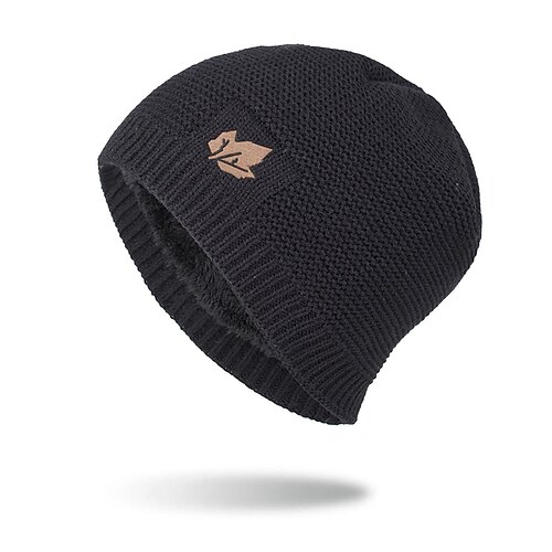 

Men's Women's Slouchy Beanie Hat Outdoor Office Daily Leaf Knit Simple Casual Warm 1 pcs