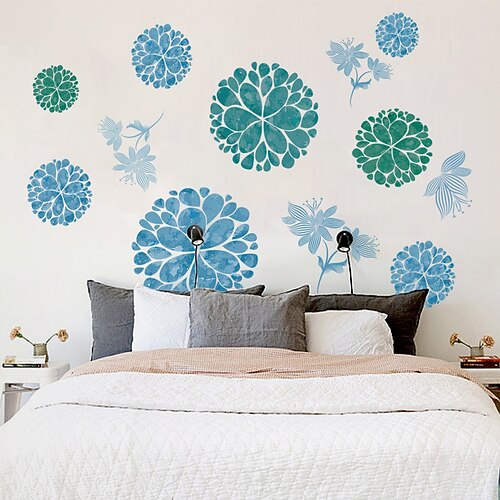 

New Wall Stickers Manufacturers Wholesale Bedroom Living Room Can Remove Simple And Elegant Flower Ball Combination Self-Adhesive Wall Stickers Xh9286 6090cm