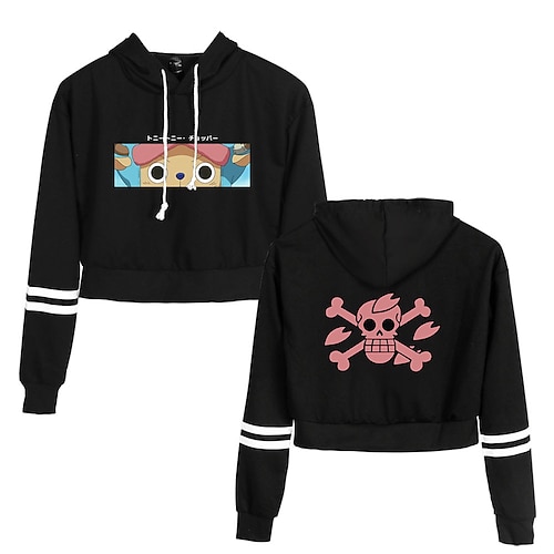 

Inspired by One Piece Tony Tony Chopper Crop Top Hoodie Cartoon Manga Print Harajuku Graphic Kawaii Crop Top For Men's Women's Unisex Adults' Hot Stamping Polyster