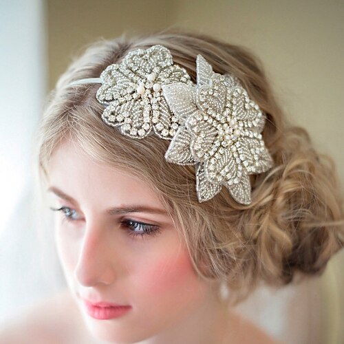 

Headbands Headdress Headpiece Alloy Wedding Special Occasion Romantic With Crystals Headpiece Headwear