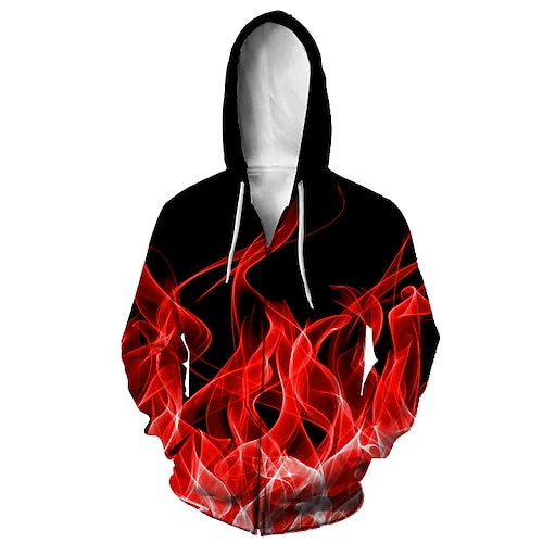 

Hombre Sudadera Sudadera con capucha y cremallera Rojo Con Capucha Animal 3D Casual Diario Impresión 3D Casual Otoño invierno Ropa Sudaderas con capucha Sudaderas Manga Larga Holgado