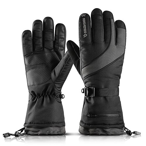 

Winter Gloves Ski Gloves for Women Men Touchscreen Thermal Warm Waterproof PU Leather Full Finger Gloves Snowsports for Cold Weather Winter Skiing Snowboarding Winter Sports