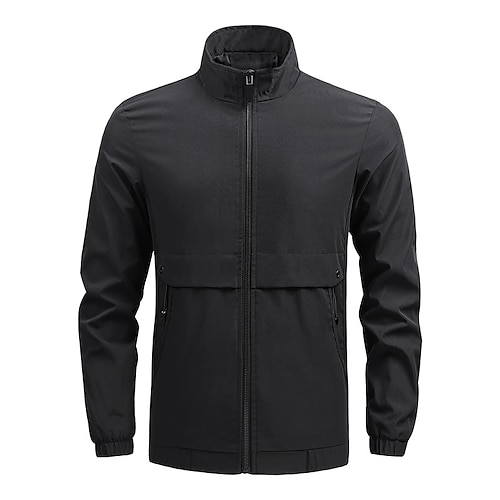 

Men's Hiking Jacket Hiking Windbreaker Outdoor Thermal Warm Windproof Quick Dry Lightweight Outerwear Trench Coat Top Skiing Ski / Snowboard Fishing Blue Grey Black / Camping / Hiking / Caving