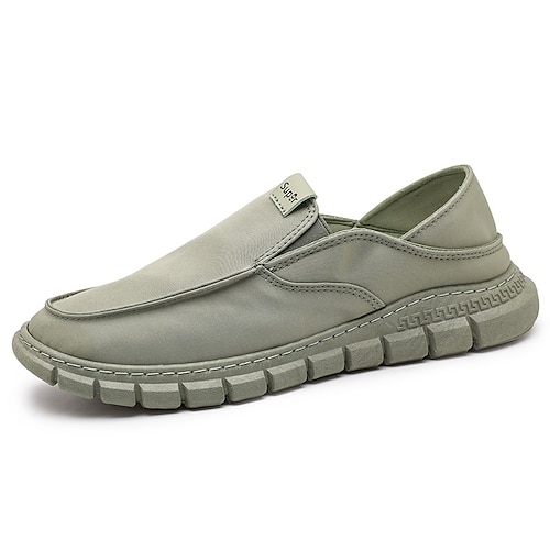 

Per uomo Mocassini e Slip-Ons Giornaliero Di corda Traspirante Nero Verde Beige Estate Primavera