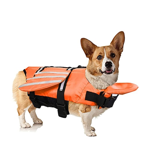

Dog Life Jacket, Unique Wings Design Pet Flotation Life Vest for Small, Medium, Large Size Dogs, Dog Lifesaver Preserver Swimsuit for Swim, Pool, Beach, Boating