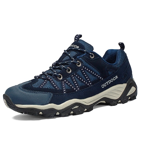 

Men's Hiking Shoes Mountaineer Shoes Breathable Camping / Hiking Hiking Walking PU Leather Spring, Fall, Winter, Summer khaki Dark Blue Jacinth Gray