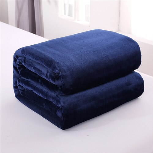

Blue Grey Fleece Blanket Fuzzy Soft Plush Blanket for All Season Spring Summer Autumn Throws Soft Fluffy Warm Cozy Plush