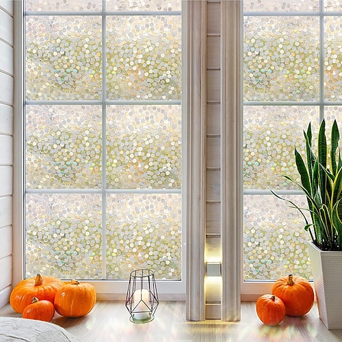 

Window Film Stickers Decoration Patterned Geometric Window Sticker 100X45cm