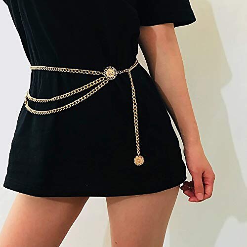 

Women's Chain Party Wedding Street Dailywear Gold Silver Belt Pure Color Fall Winter Spring Summer Alloy