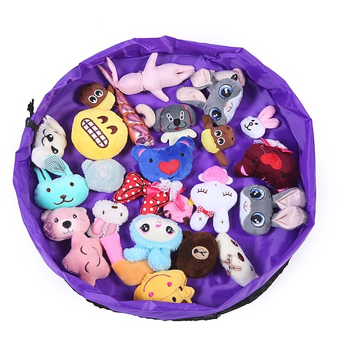 

Kids Toy Storage Organizer - Collapsible Kids Large Toy Storage Basket and Large Play Mat Drawstring Oxford Toy Storage bins 50/150cm