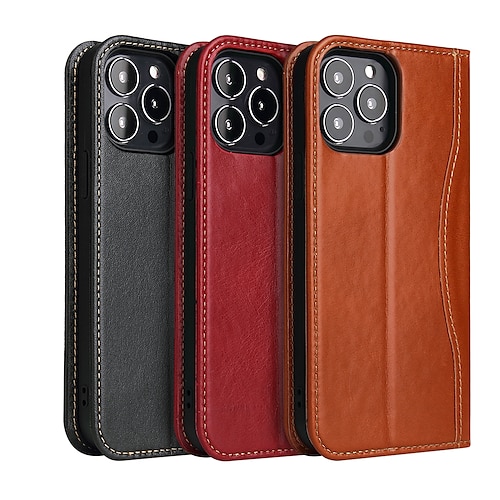 

Phone Case For Apple Full Body Case Leather iPhone 13 iPhone 13 Pro Max iPhone 13 Mini iPhone 13 Pro Wallet Shockproof Dustproof Solid Colored PU Leather
