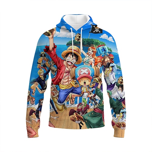 

Inspired by One Piece Tony Tony Chopper Cartoon Manga Back To School Anime Harajuku Graphic Kawaii Hoodie For Unisex All Couple's Adults' 3D Print Polyster