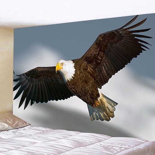 

Eagle Wall Tapestry Art Decor Blanket Curtain Hanging Home Bedroom Living Room Decoration Polyester