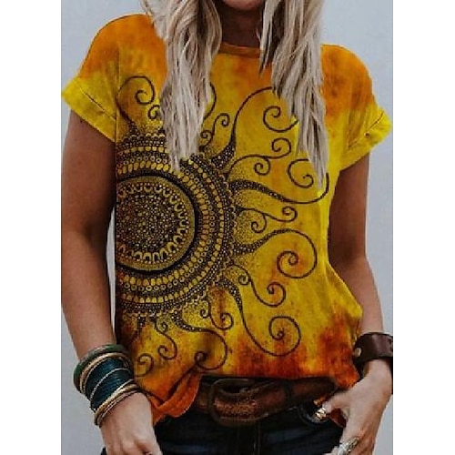 

color block round neck short sleeve t-shirts