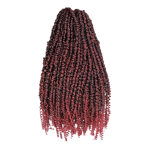 

Passion Twist Hair Pre-loop Crochet Braids Synthetic Pre-loop Crochet Braids Crochet Hair Braids Ombre Extension Spring Twist 22inch 1-6pack