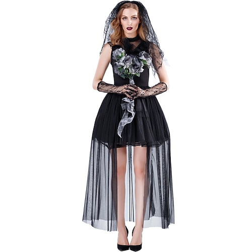 

Dance Costumes Dress Lace Tulle Women's Halloween Performance Sleeveless Polyester