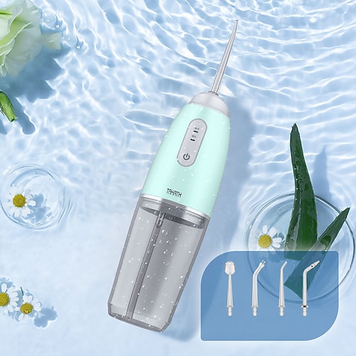 

Home Portable Oral Irrigator USB Rechargeable Water Flosser Portable Dental Water Pick 240ML Water Tank Waterproof Teeth Cleaner