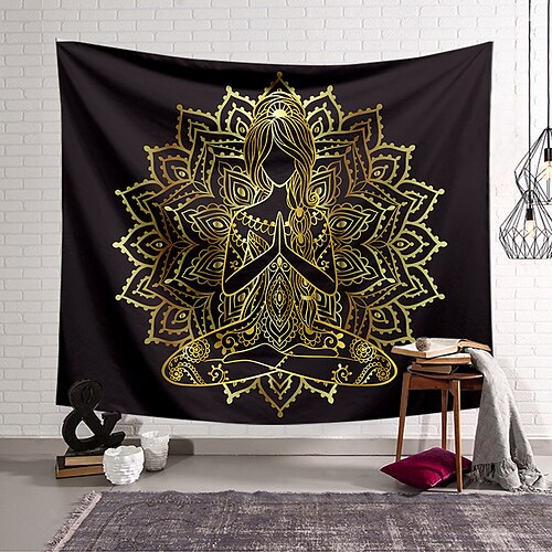 

Mandala Bohemian Large Wall Tapestry Art Decor Blanket Curtain Hanging Home Bedroom Living Room Decoration Boho Hippie Buddha Polyester