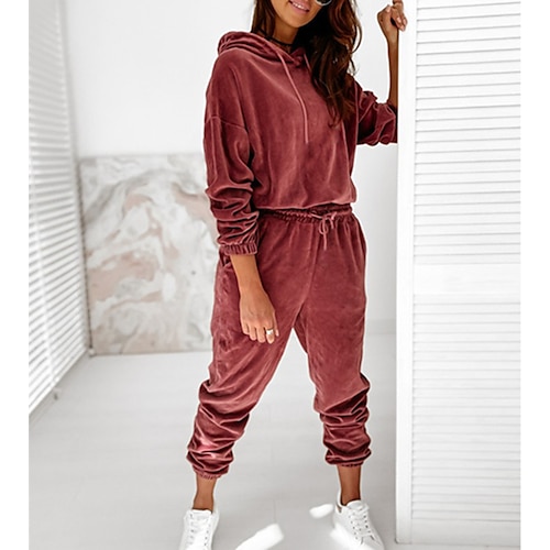 

Women's Tracksuit Sweatsuit Sport Athleisure Clothing Suit Long Sleeve Thermal Reflective Warm Breathable Soft Running Jogging Casual Athleisure Activewear