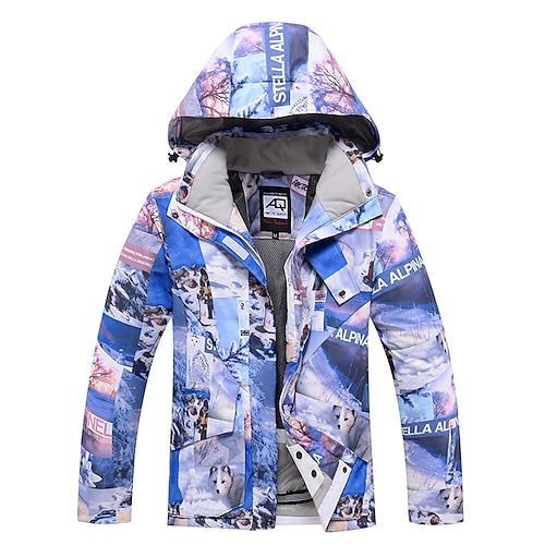 

Men's Women's Ski Jacket Outdoor Winter Thermal Warm Windproof Windbreaker Top for Skiing Camping / Hiking Snowboarding Winter Sports