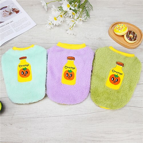 

Dog Cat Vest Fruit Adorable Cute Dailywear Casual / Daily Dog Clothes Puppy Clothes Dog Outfits Breathable Green Costume for Girl and Boy Dog Padded Fabric XXL