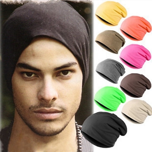 

Men's Hat Protective Hat Black Yellow Khaki Street Dailywear Pure Color Color Block Portable