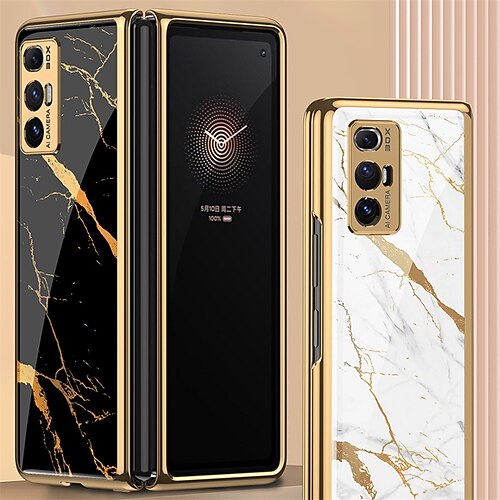 

Phone Case For Xiaomi Back Cover Mi Mix Fold Shockproof Dustproof Marble Tempered Glass
