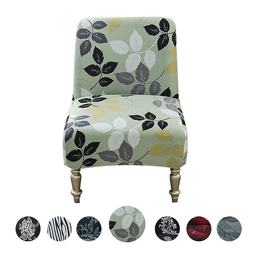 

Armless Chair Slipcover Removable Armless Accent Chair Covers Washable Chair Slipcovers Furniture Protector Covers for Living Dining Room Hotel Armless Accent Chair