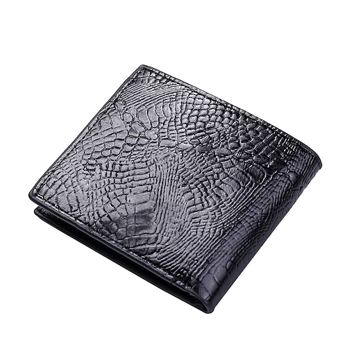 

Men's Unisex Retro Wallet PU Leather Polyester Zipper Snake Print Daily Outdoor Black