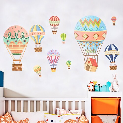 

pastoral hot air balloon wall stickers children's room kindergarten dormitory bedroom wall decoration stickers self-adhesive wallpaper stickers