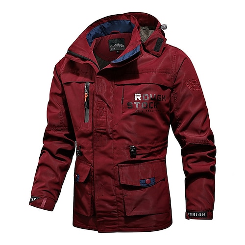 

Homme Veste d'Hiver Manteau d'hiver Veste Blouson Respirable Extérieur Plein Air du quotidien fermeture Éclair Sweat à capuche Sportif Casual Veste Vêtements d'extérieur Plein Poche Full Zip Vert