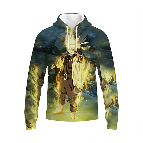 

Naruto Naruto Uzumaki Animé Dibujos Manga Anime 3D Harajuku Gráfico Sudadera Para Unisexo Todo Pareja Adulto Impresión 3D Poliéster