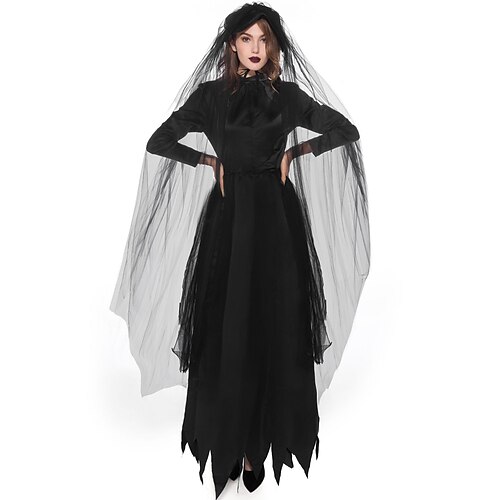 

Dance Costumes Dress Solid Women's Halloween Performance Long Sleeve Polyester