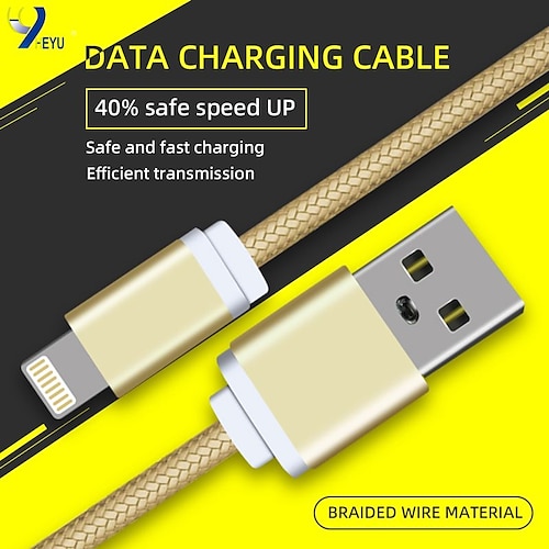 

Câble Lightning Câble de charge multiple 3,3 pieds USB A vers Lightning 5 A Câble de Charge Charge Rapide Nylon Tressé Durable Pour Samsung Xiaomi Huawei Accessoire de Téléphone