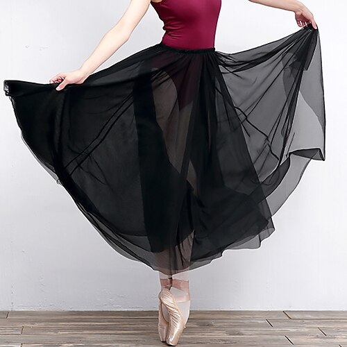 

Ballet Skirts Solid Tulle Women's Training Performance High Tulle