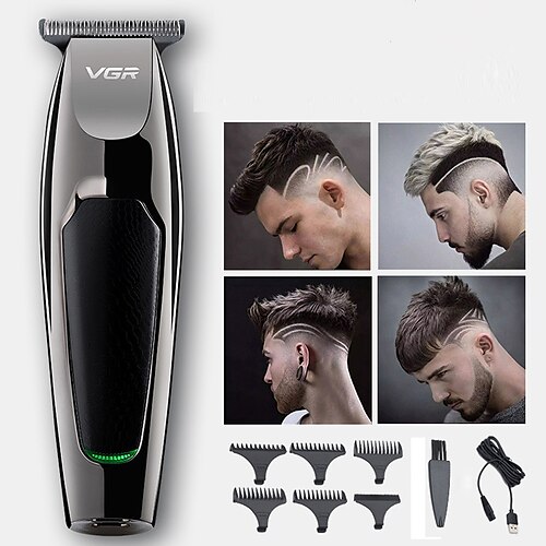 

VGR Professional Barber Oil Head Hair Clipper Electric Hair Trimmer USB Rechargeable Hair Cutting Machine Haircut R-71