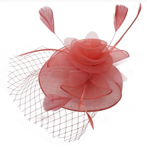 

Fascinators Alloy Bucket Hat Party / Evening Casual Fashion With Flower Headpiece Headwear