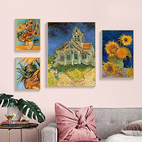 

Wall Art Canvas Prints Painting Artwork Picture Floral Home Decoration Decor Rolled Canvas No Frame Unframed Unstretched