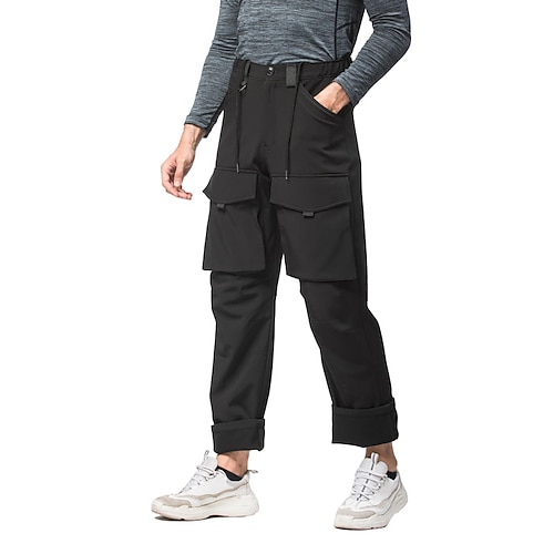 

Hombre Pantalones Cremallera Bolsillo Color sólido Secado rápido Deportes Longitud total Casual Noche Deportes Más terciopelo Negro Gris Microelástico