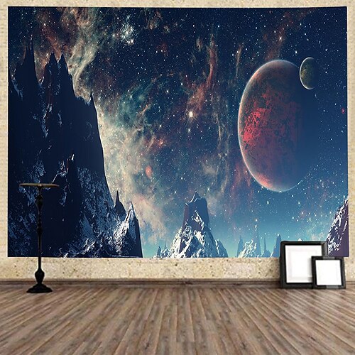 

Galaxy Wall Tapestry Art Decor Blanket Curtain Hanging Home Bedroom Living Room Decoration Polyester