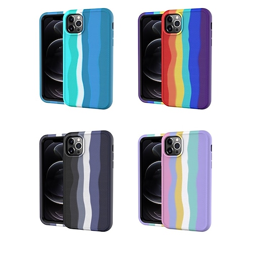 

Phone Case For Apple Back Cover iPhone 14 Pro Max 14 Plus 13 12 11 Pro Max Mini X XR XS Dustproof Shockproof Lines / Waves TPU PC