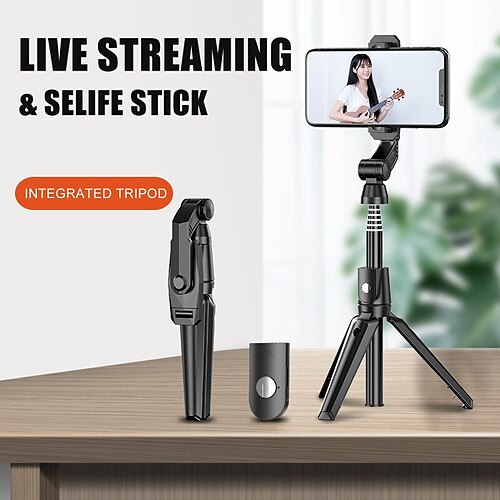 

Selfie Stick Bluetooth Extendable Max Length 106 cm For Universal Android / iOS